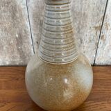Old marais saint amand beige vintage stoneware pitcher