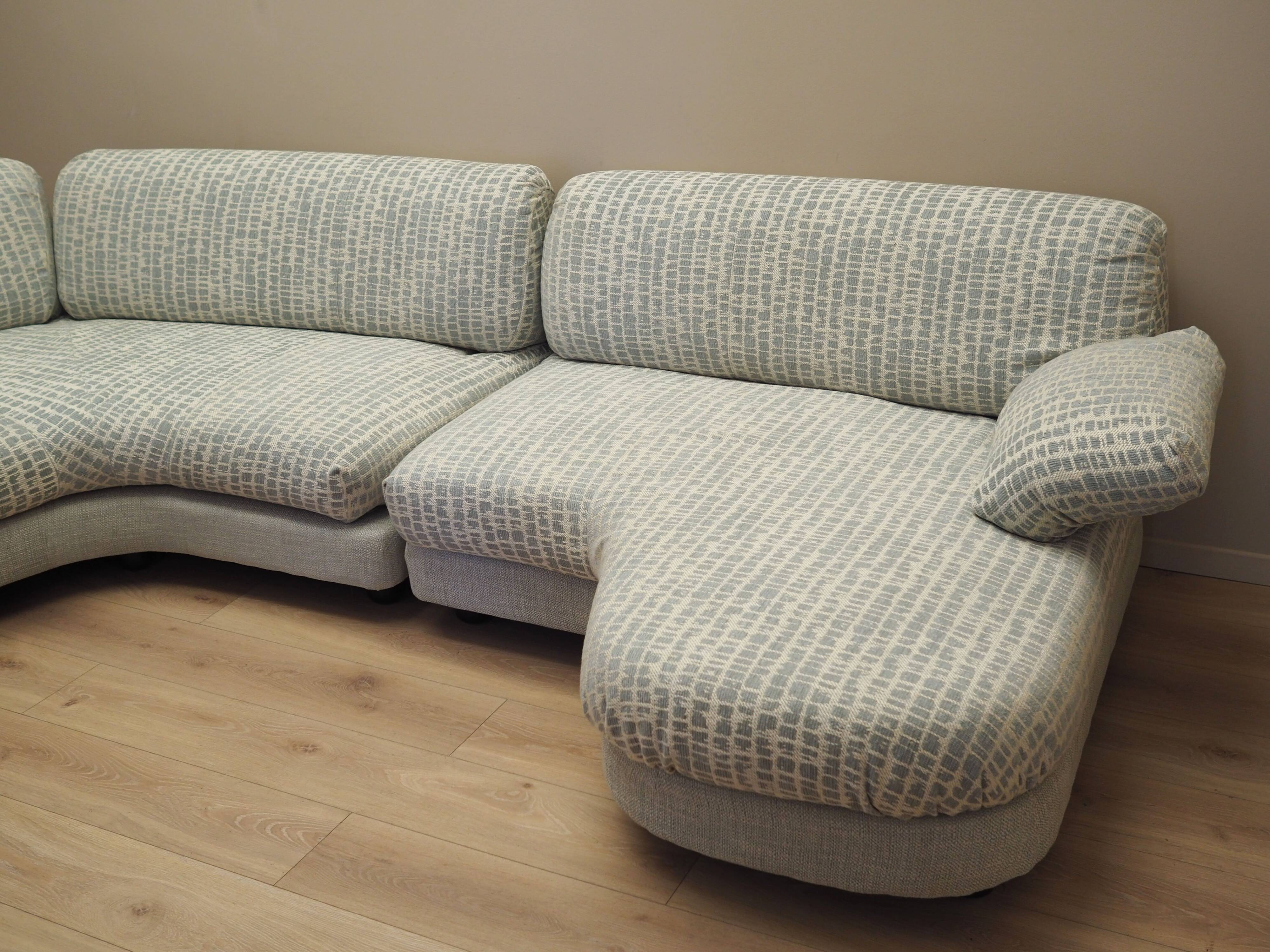 Modular corner sofa, Italian design, 1970s, production: Italy