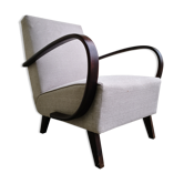 Czech armchair Halabala, Scandinavian style, restored
