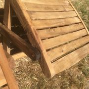 Pair of garden folding chairs