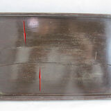 Chinese wooden box decorated with jade plates