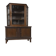 Vintage two-body display cabinet in oak from the 1950s.