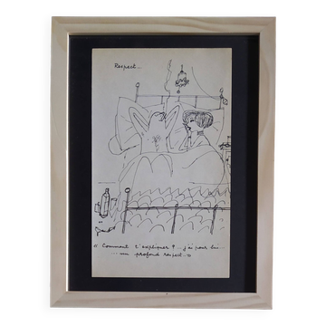 Illustration by Daninos from 1962 "respect..."