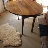 Old folding wooden table