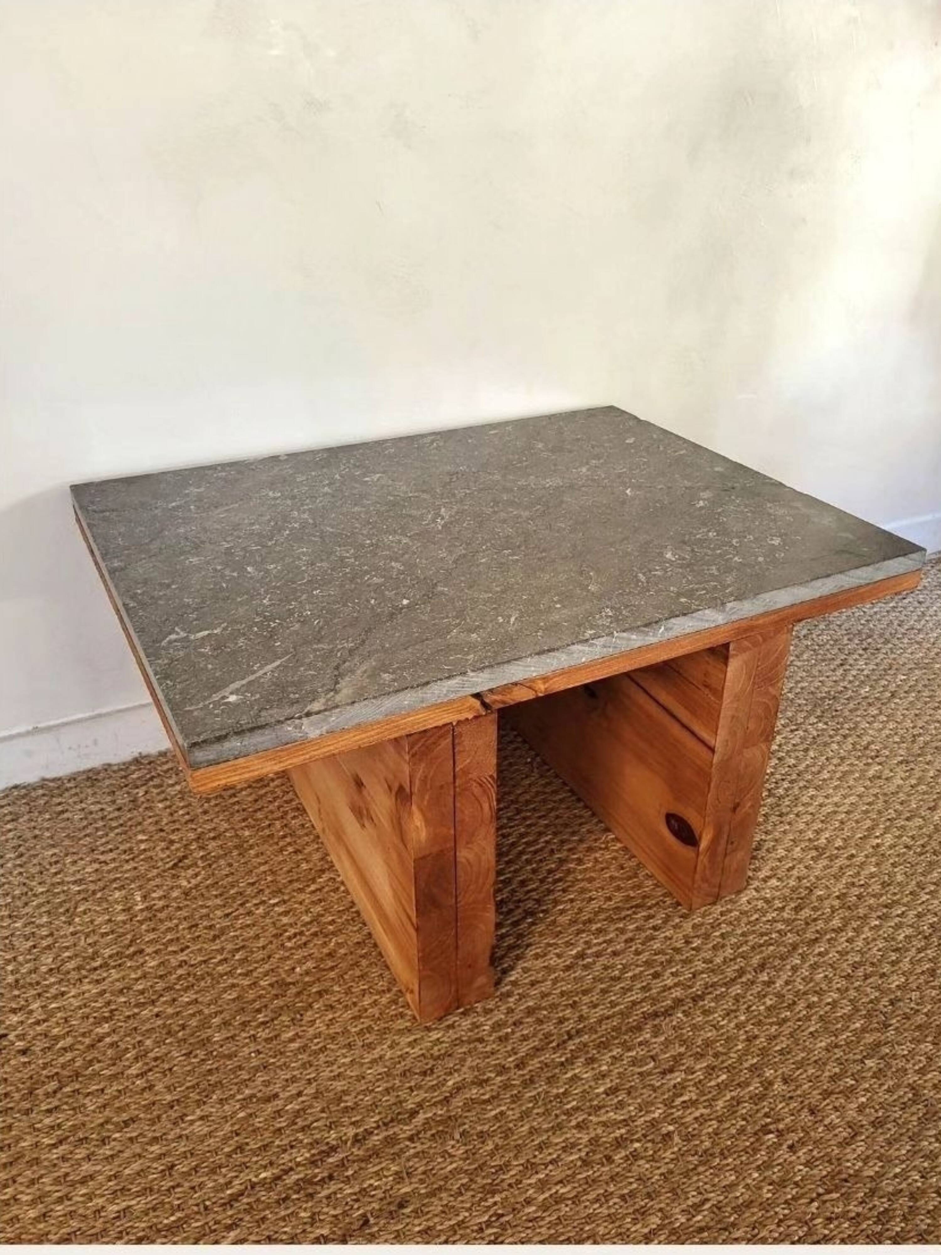 Grey marble coffee table