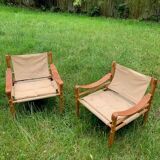 paire de fauteuils Sirocco d'Arne Norell - Suède années 60