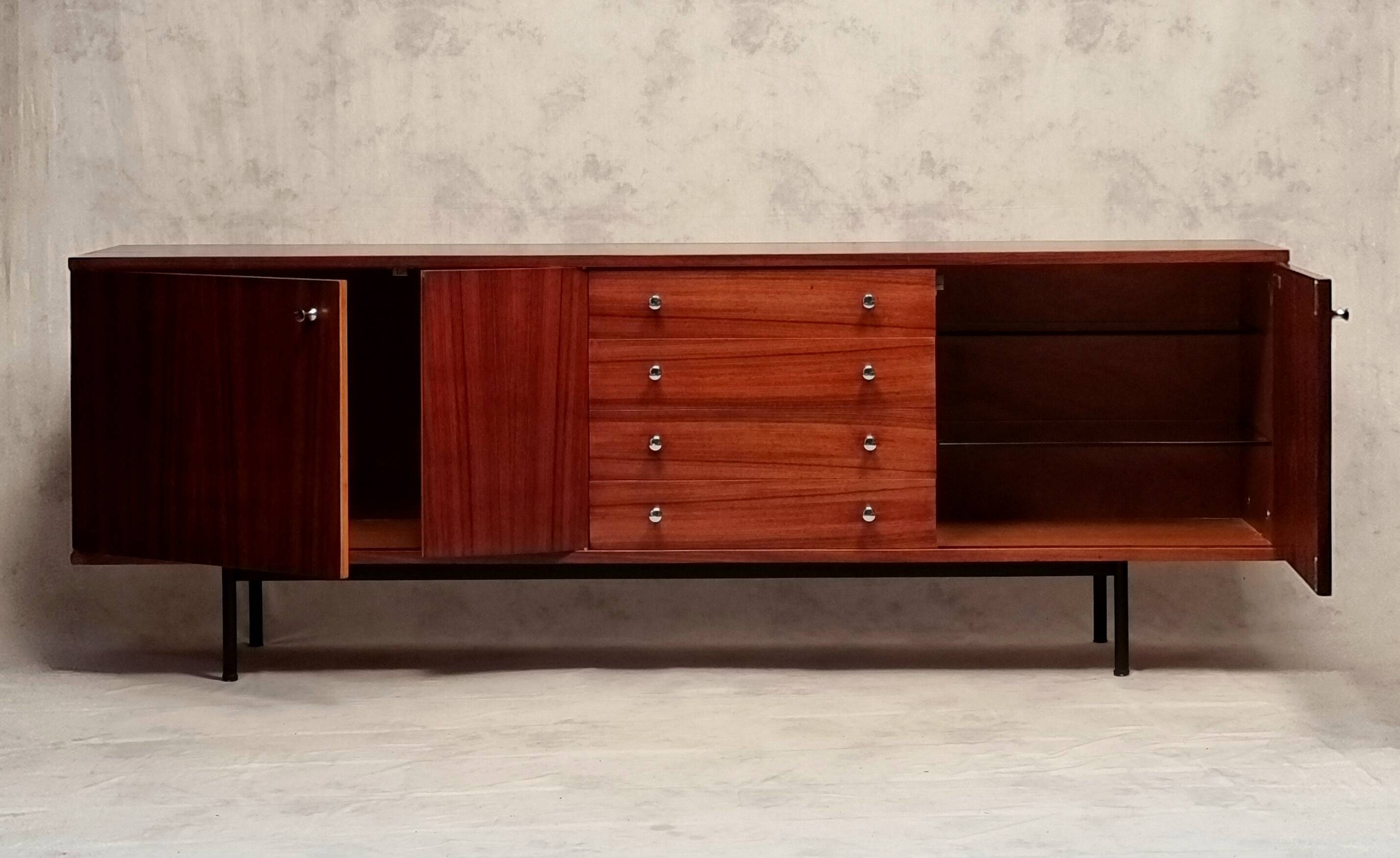 Sideboard by Alain Richard Model 324 - TV cabinet - Rosewood - Ca 1950