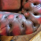 Canapé chesterfield rouge