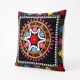 Vintage embroidered cushion cover 46x46 cm
