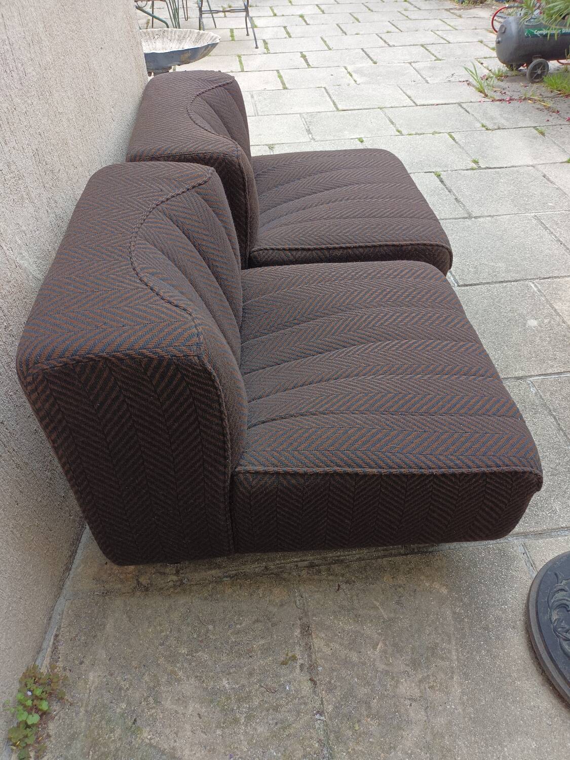 Pair of Tito Agnoli low chairs