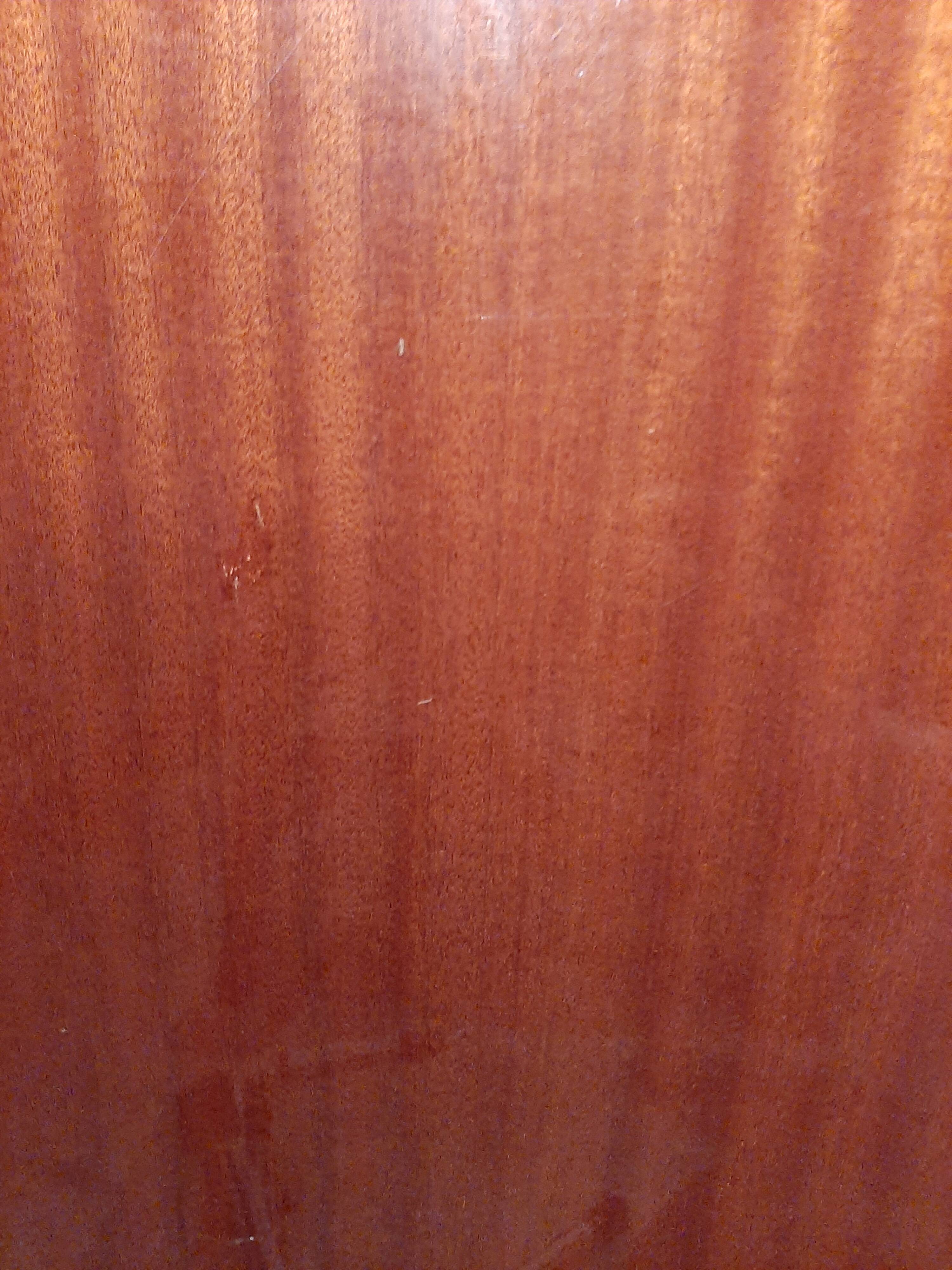 Vintage chest of drawers 3 drawers - varnished teak - Scandinavian style - retro patterns - 60s