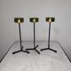 Candle holder candle holder golden brass 50s 60s
