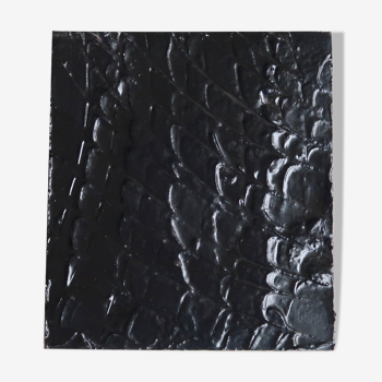 Tableau, peinture noire texturée de Vincent Dufresne, 2013.