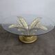 Regency coffee table with faceted glass top
