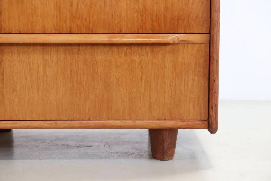 Vintage Oak CE07 plywood chest of drawers by Cees Braakman for Pastoe