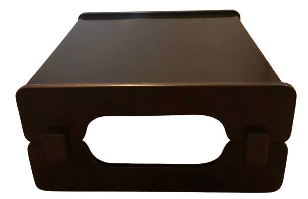 Scandinavian coffee table in brown wood from the 60s and 70s