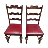 Chaises royales sculptées