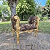 Empire leopard armchair