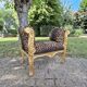Fauteuil empire léopard