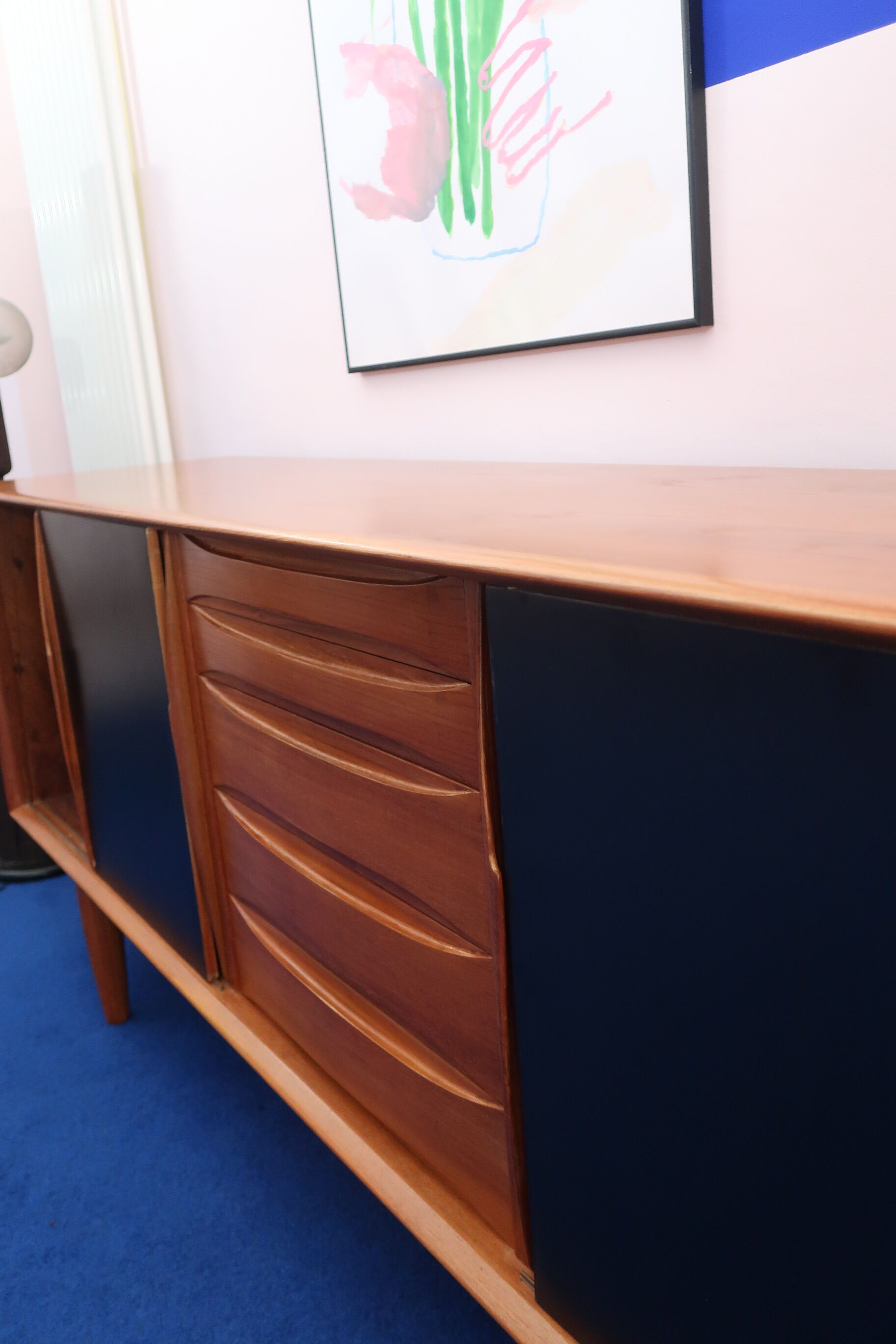 Danish row with sliding doors from the 60s