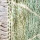 Tapis berbère Béni Ouarain vert à losanges blancs