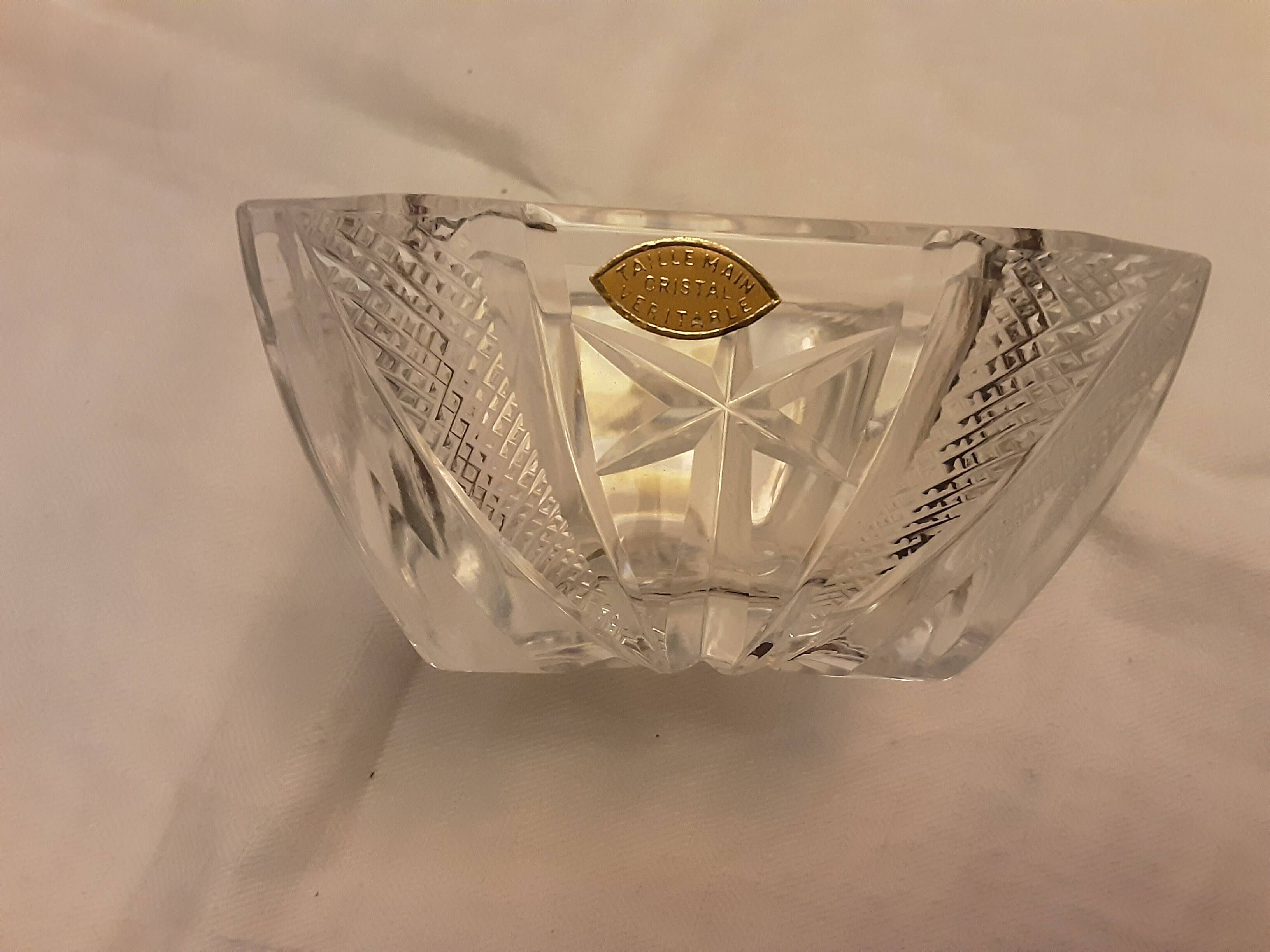 Cendrier cristal taille main