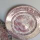 3 Red English porcelain dinner plates, England