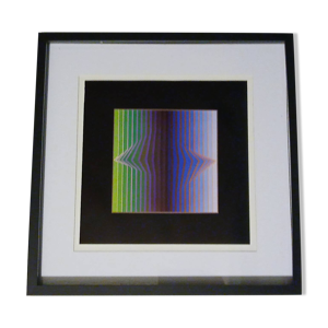 Tableau Vintage Art Optique - cadre