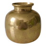 Old golden brass vase
