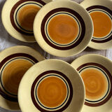 6 flat plates Gallia Gien