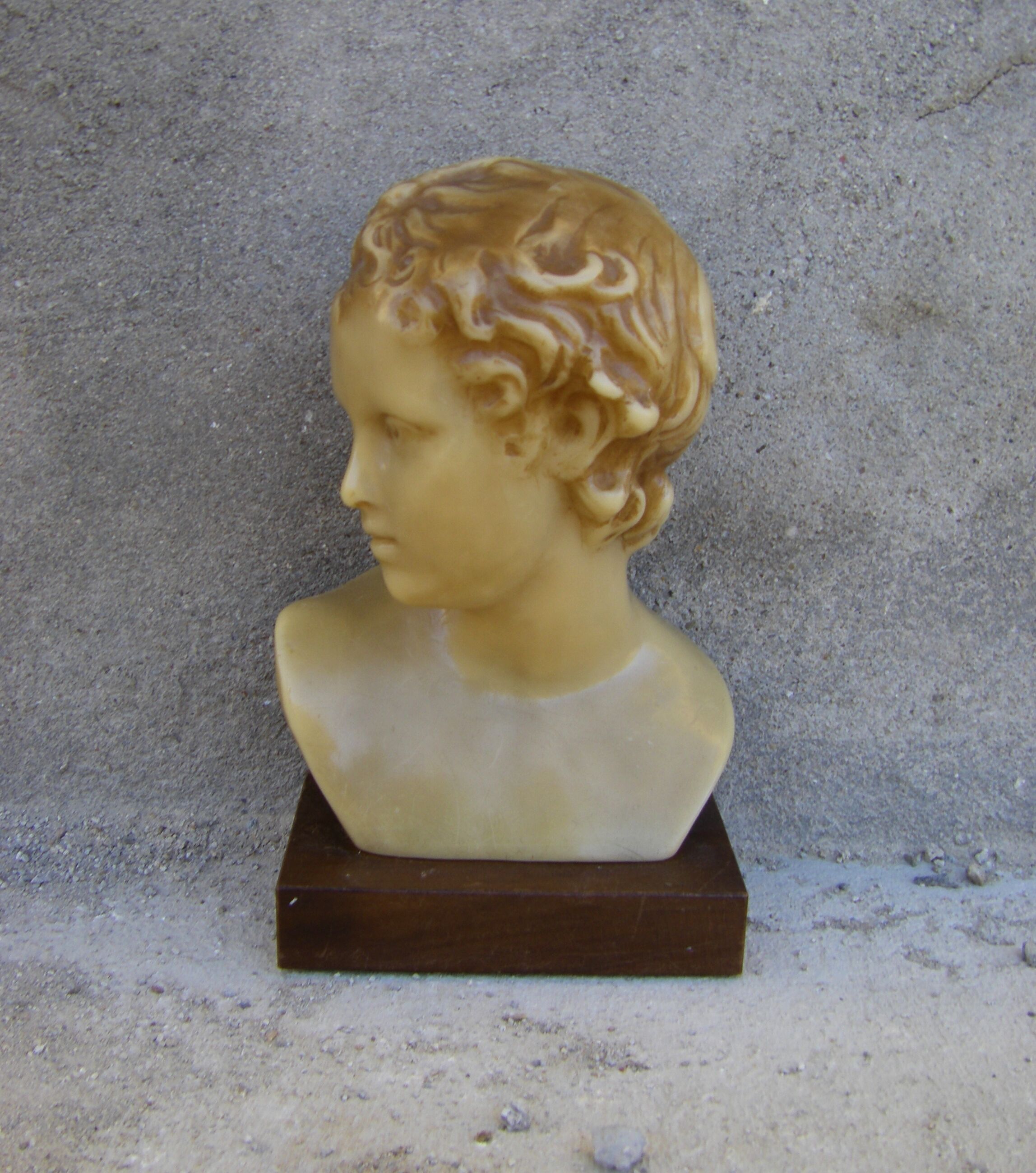 Antique wax bust