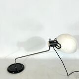 Harvey Guzzini, chrome and plastic articulated table lamp