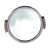 Vintage round mirror tray