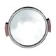 Vintage round mirror tray