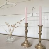 Bougeoirs  en laiton