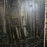 Pair of oil on canvas paintings of a boat interior from the 50s/70s