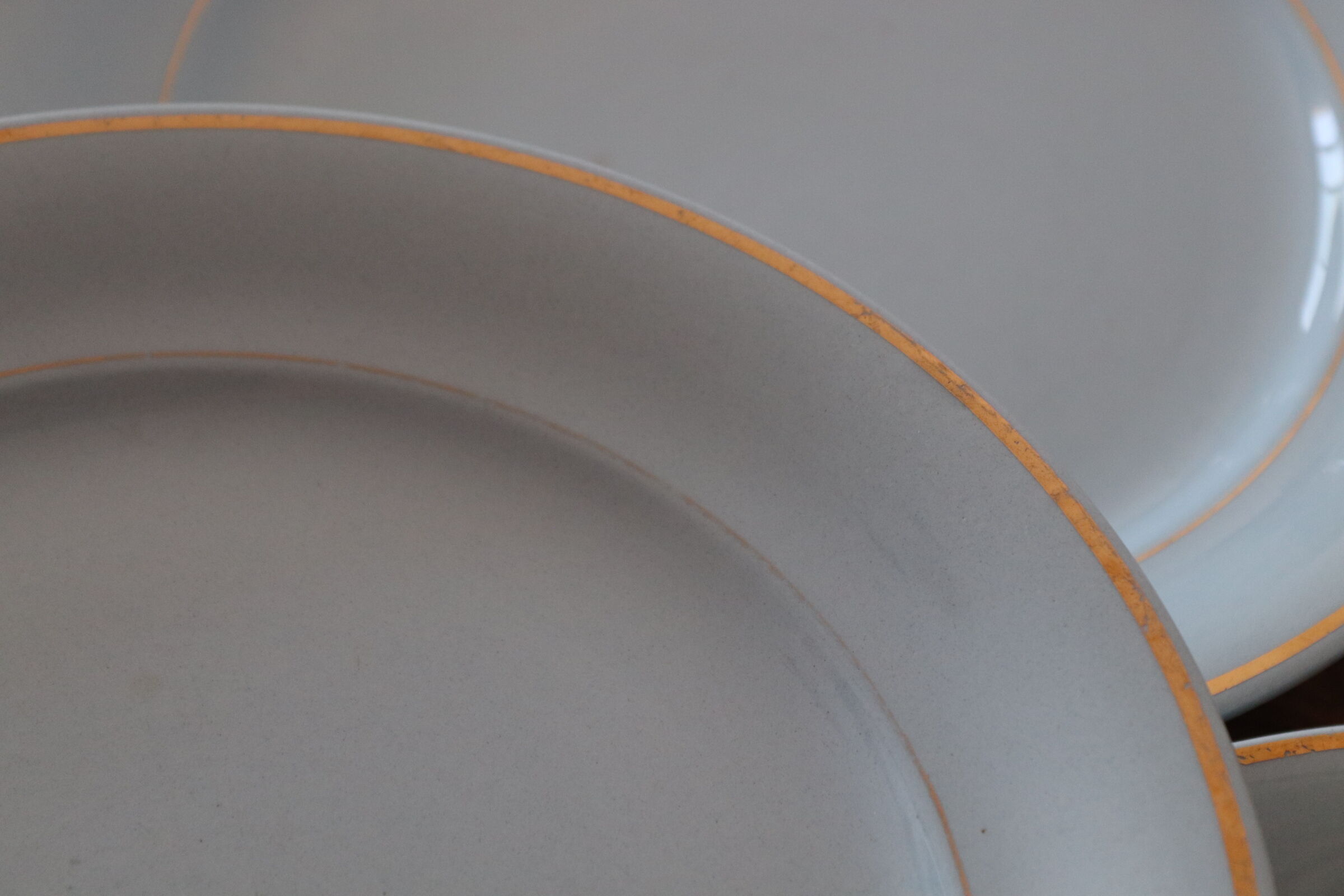 Set of 6 flat plates Villeroy and Boch Mettlach, Lucien Engel