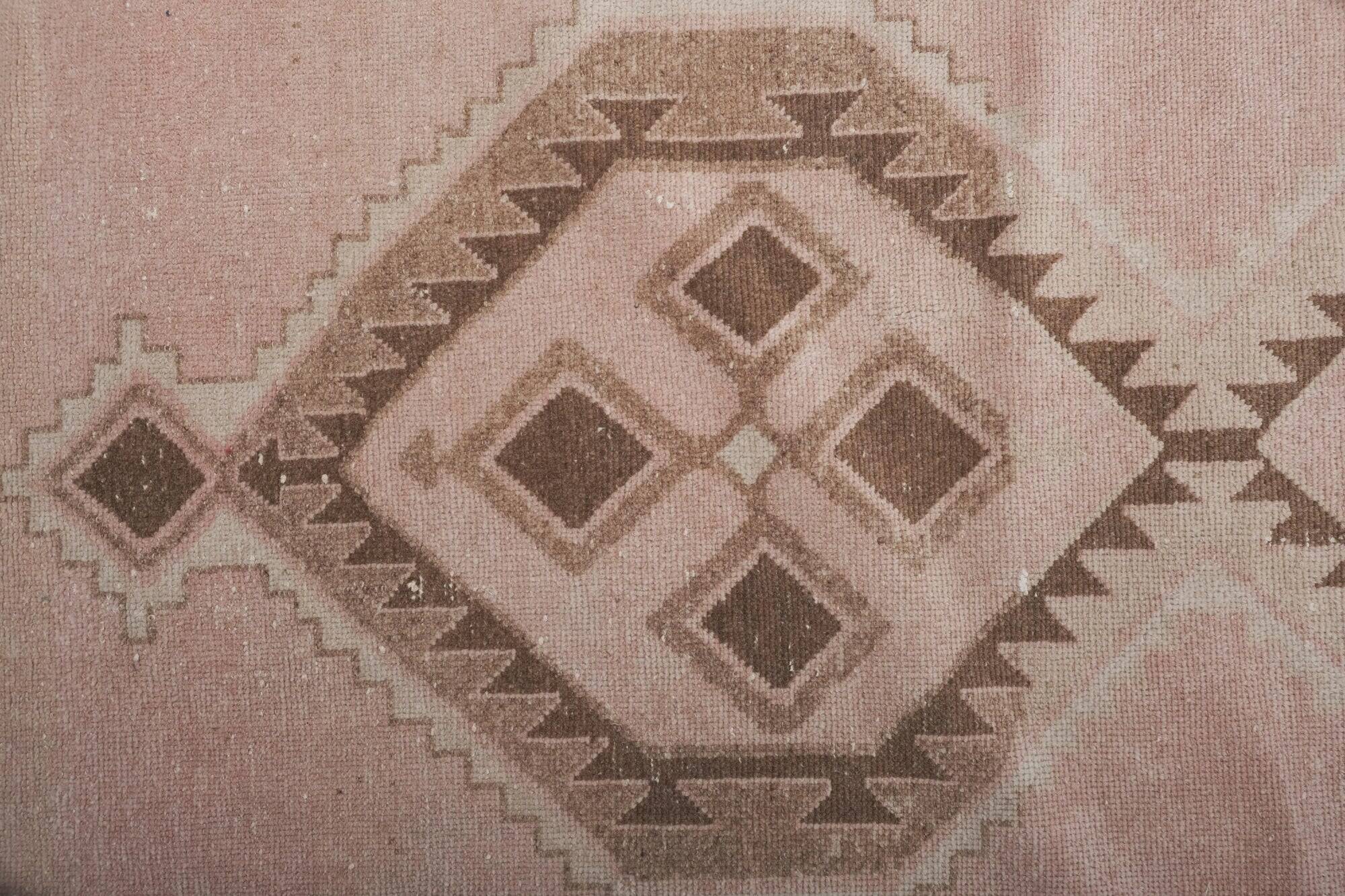 Vintage Turkish hallway rug 85x897 cm