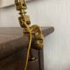 Lampe d'atelier 3 bras, en laiton ,design indus années 50-60