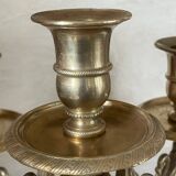 Antique gilt bronze candlestick circa 1900