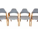 Set of 4 teak chairs by Kai Kristiansen for Sva Møbler Danish Design 60s 70s