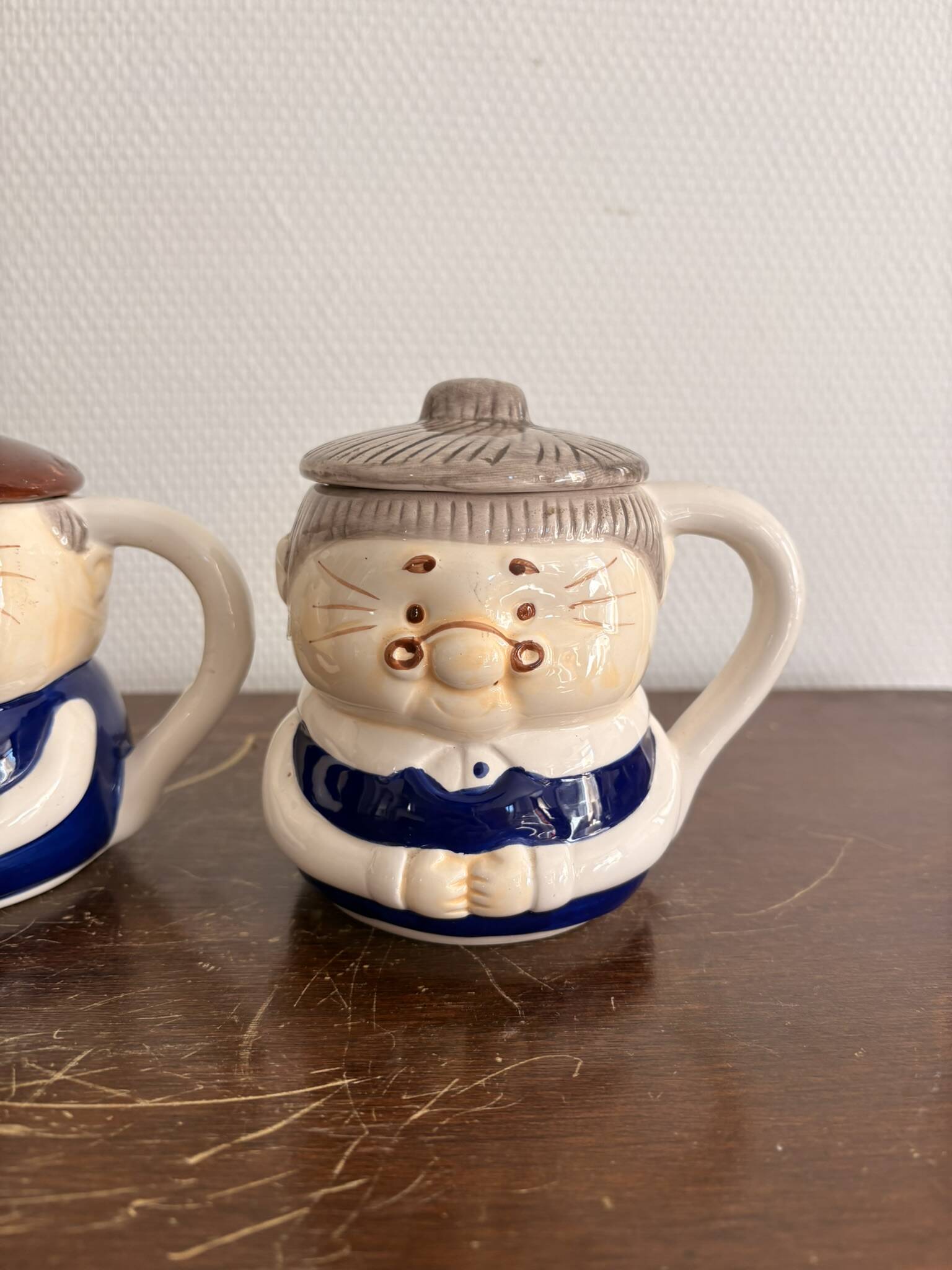 Lot of 2 Grandfather Grandmother Character Mugs Humorous Dragimex