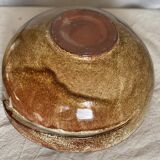 Large vintage ceramic bowl from 1970 in the Vallauris style
