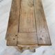 Raw oak butt console