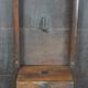Round antique English oak tilt-top table with wonderful colors