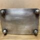 Old signature silver bronze box box, decor hunting scenes