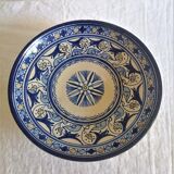 Old large oriental ceramic dish, ear 50