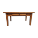 Table basse campagne en Noyer 1 tiroir