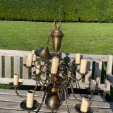 Brass chandelier