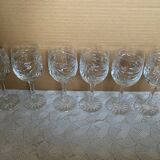 Crystal wine glasses